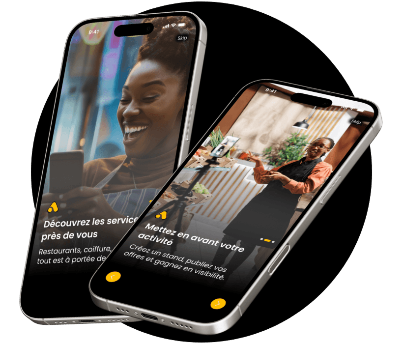 L'application Axì sur mobile